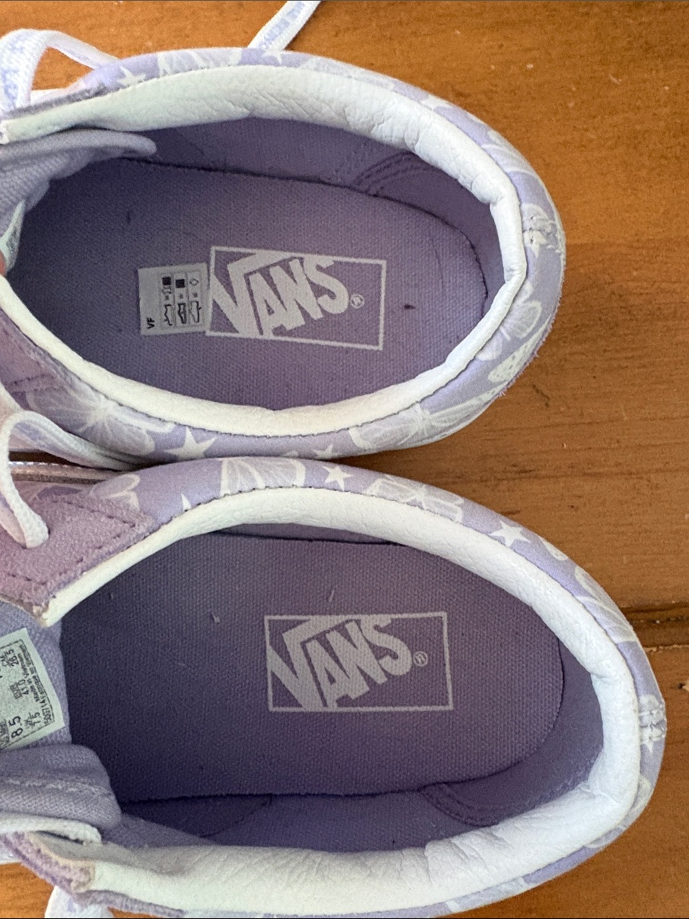 Vans Lavender Butterfly Old Skool Sneakers Size 10 - Picture 10 of 11
